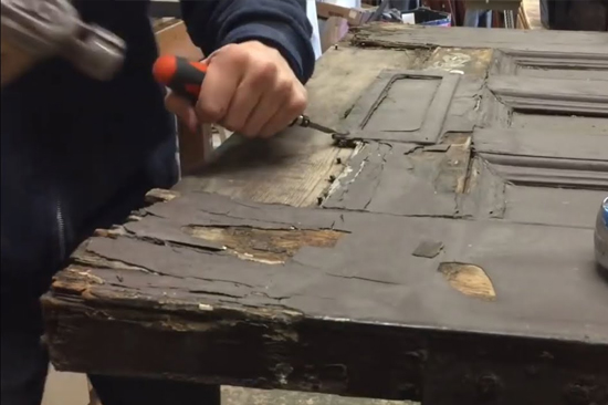 West Lealman-wooden-door-repair