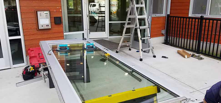 storefront door glass replacement West Lealman